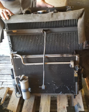 1000, 2001 Isuzu NPR used radiator for gas engine