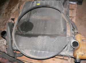 International 4300 used radiator assembly