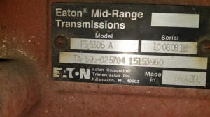 872, Eaton 6 Speed Transmission FS5306A used