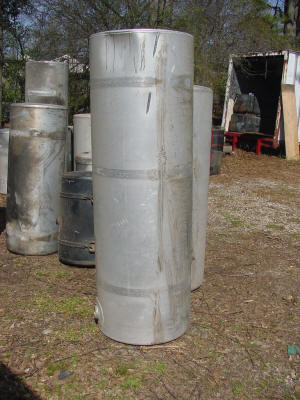 Aluminum 150 gallon used fuel tank